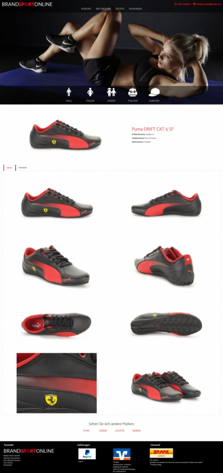 Szablon eBay dla BrandSportOnline